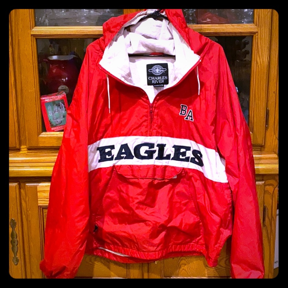BA Philadelphia eagles Charles river jacket sz XL